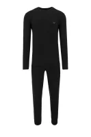 Pyžamo | Regular Fit Emporio Armani černá
